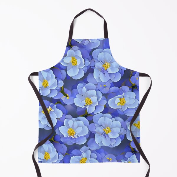 Item preview, Blue camellia flower pattern designed and sold by gramizzia.