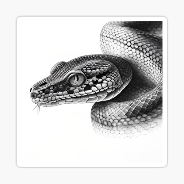 3d Snake Drawing  Step By Step  Cool Drawing Idea