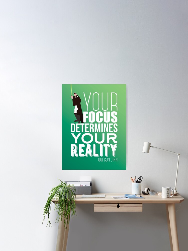 Your focus determines your reality - Qui Gon Jinn Greeting Card for Sale  by yodebs