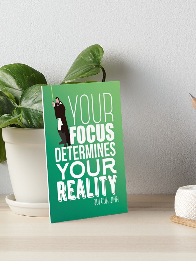 Your focus determines your reality - Qui Gon Jinn Greeting Card for Sale  by yodebs