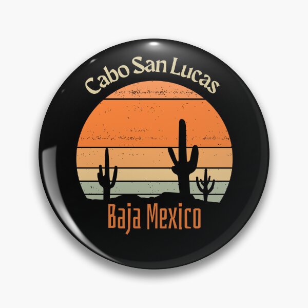 Item preview, Cabo San Lucas Baja Mexico Vintage Sunset and Cactus Design designed and sold by RektRepublic.
