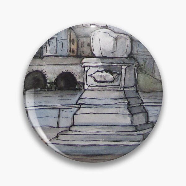 Item preview, The Treaty Stone, Limerick City, Ireland. Ballpoint pen, watercolor on 18 x 23cm watercolor paper. designed and sold by crowleyronan123.