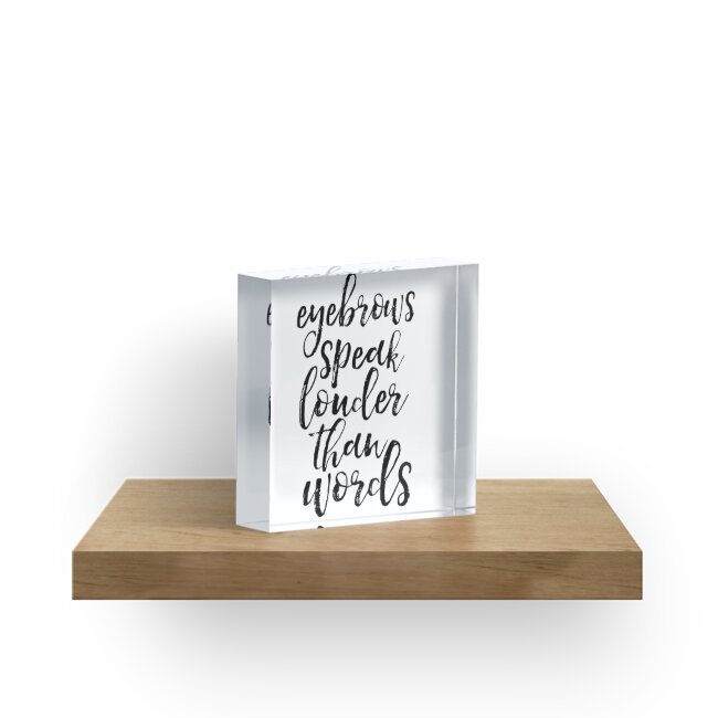 eyebrows quote makeup print wall art bathroom decor girls room decor