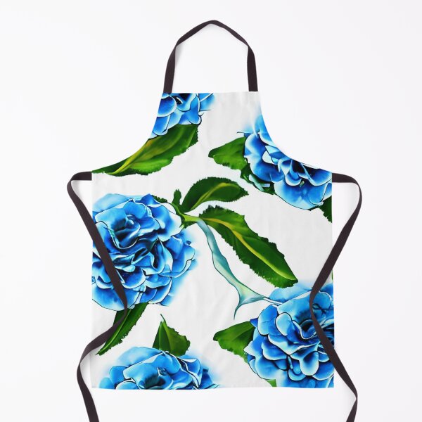 Item preview, Blue camellia flower pattern designed and sold by gramizzia.
