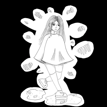 Artwork thumbnail, Walking Girl by RaspberryPunch