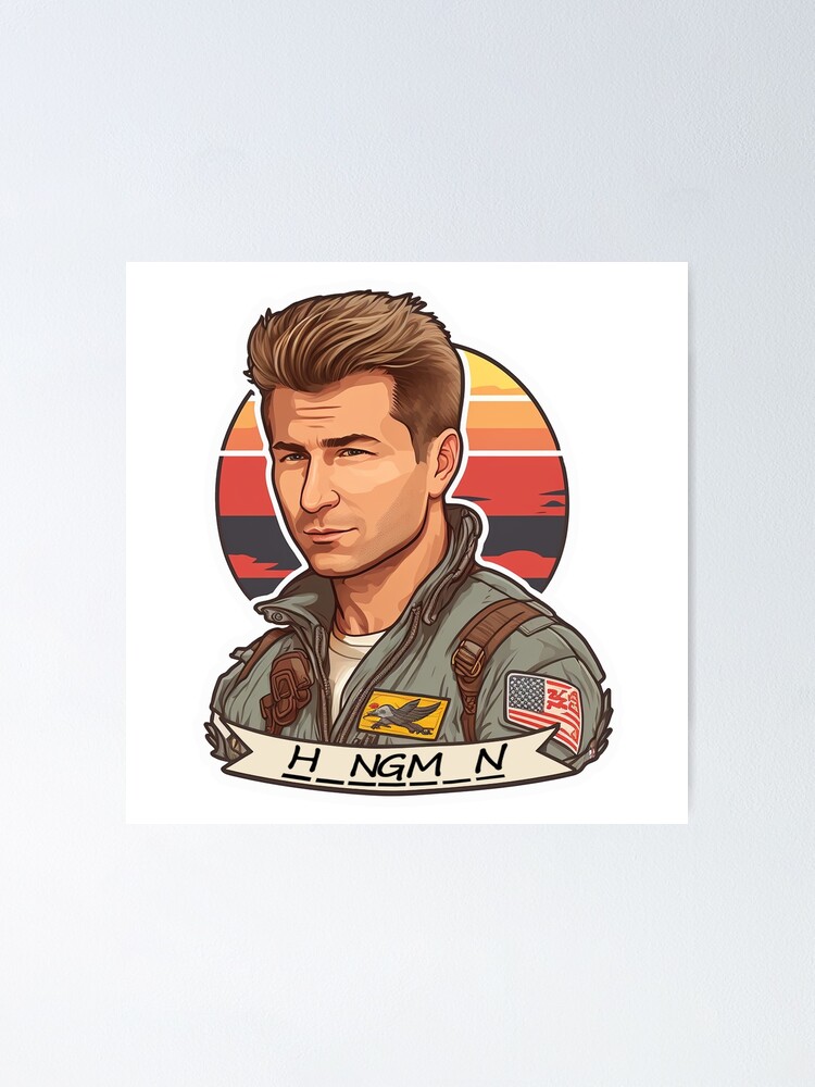 Jake Seresin The Hangman Top Gun Maverick Cartoon 2 iPhone Case for Sale  by QuotesTeesStore