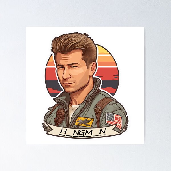 Jake Seresin The Hangman Top Gun Maverick Cartoon Poster for Sale by  QuotesTeesStore