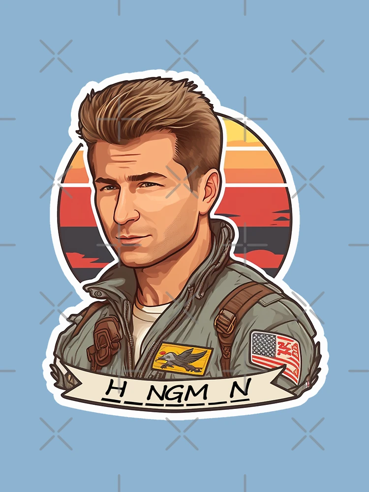 Jake Seresin The Hangman Top Gun Maverick Illustration 3 | Sticker