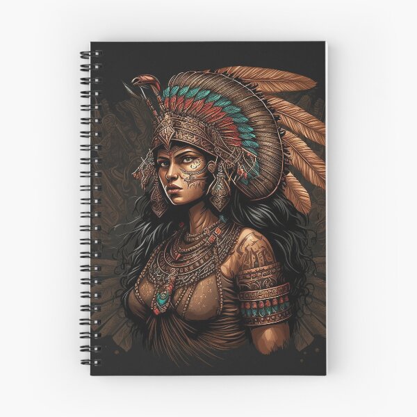 Item preview, Aztec Princess - Stunning Design on a Dark Background designed and sold by RuizCreative.