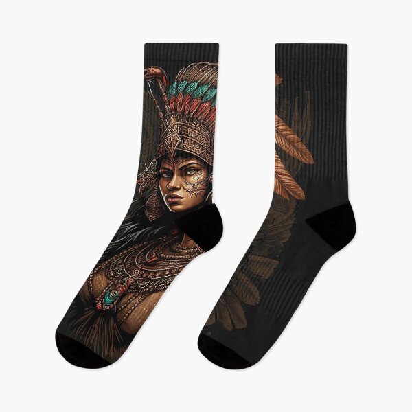 Item preview, Aztec Princess - Stunning Design on a Dark Background designed and sold by RuizCreative.