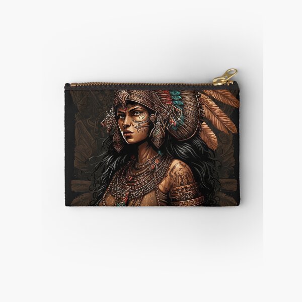 Item preview, Aztec Princess - Stunning Design on a Dark Background designed and sold by RuizCreative.