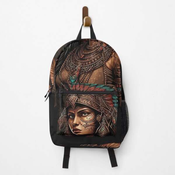 Item preview, Aztec Princess - Stunning Design on a Dark Background designed and sold by RuizCreative.