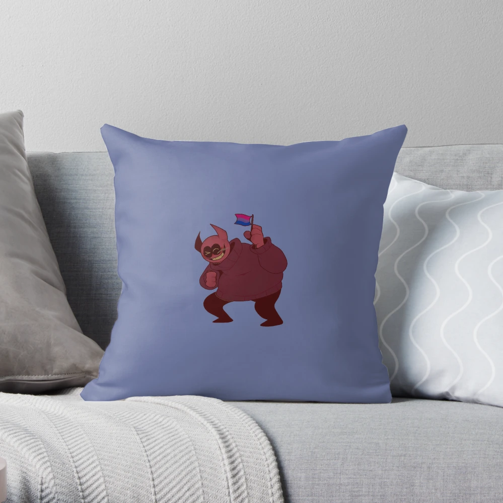 Bob Velseb (Spooky Month)  Throw Pillow for Sale by angyluffy