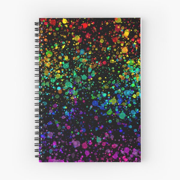 Item preview, Spilled Rainbow - Black Background designed and sold by FinapplePudding.