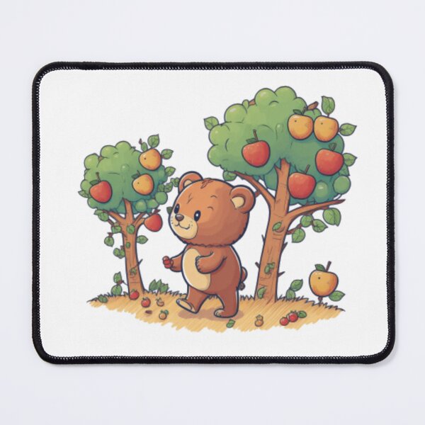Item preview, Bear in an Apple Orchard designed and sold by KatesCreates ..