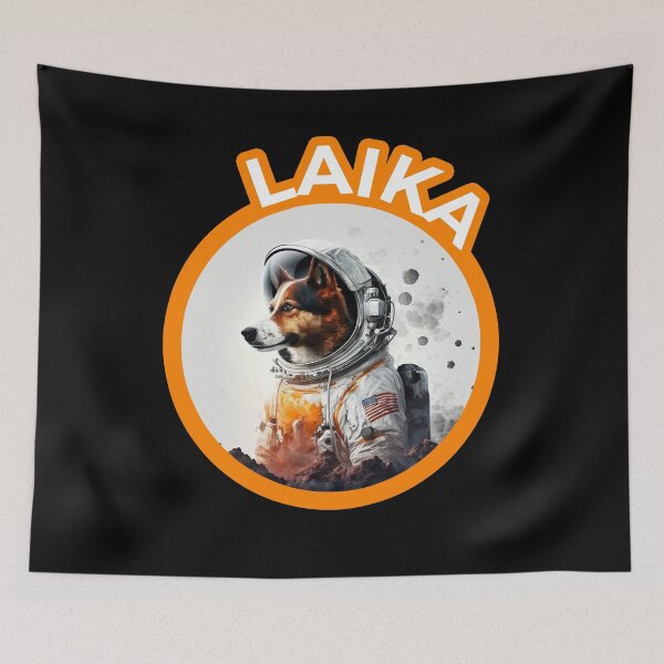 Item preview, Laika Dog Space product Vintage CCCP Soviet Russia USSR  designed and sold by smartrocket.