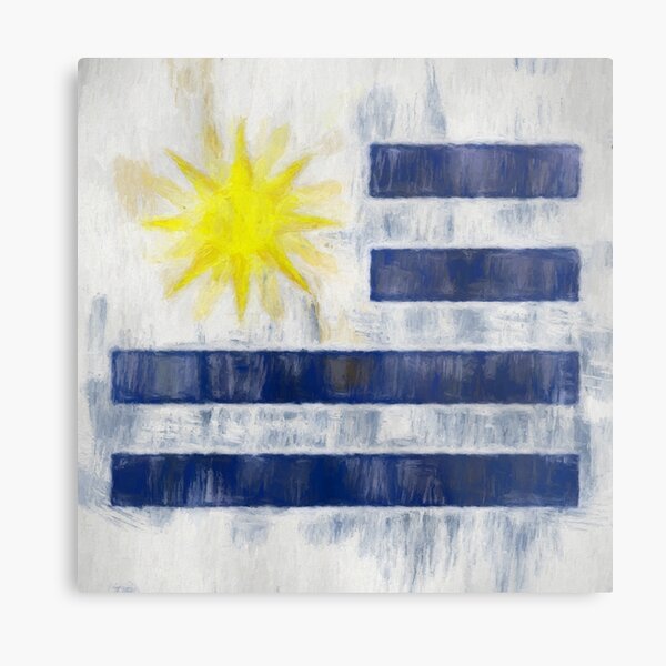Uruguayan Flag No. 2, Series 2 Metal Print