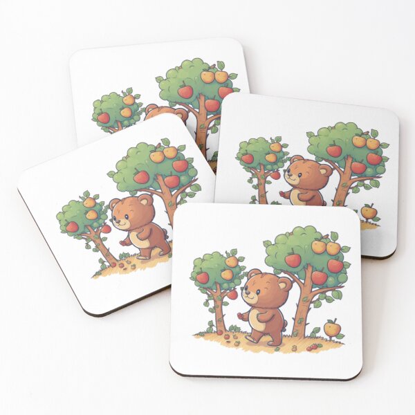 Item preview, Bear in an Apple Orchard designed and sold by KatesCreates ..