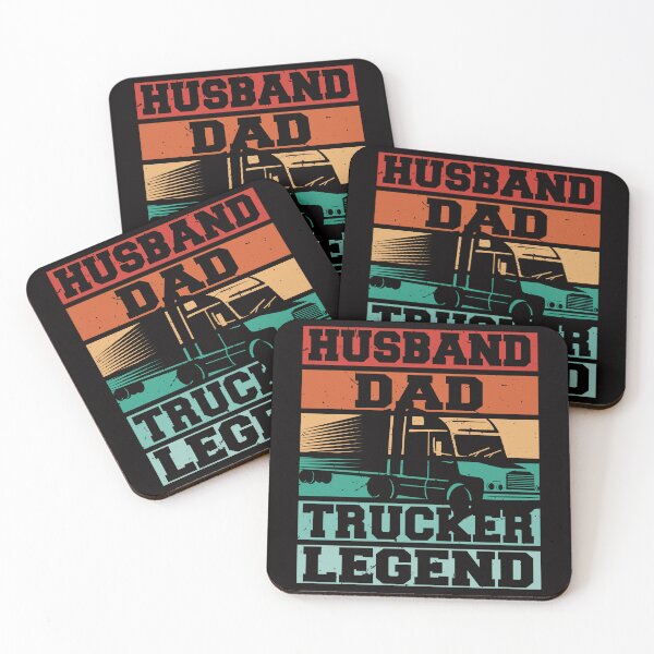 Item preview, Husband Dad Trucker Legend Funny Truck Driver Trucking Vintage designed and sold by Leader Shirts.