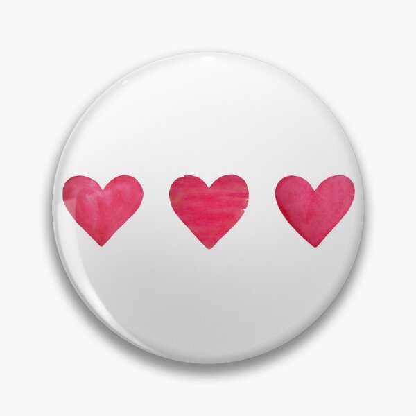 Item preview, Three Red Hearts Drawn In Watercolor. Valentine's Day    designed and sold by Tasha-design.