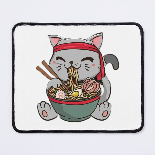 Item preview, cat eating spaghetti designed and sold by OmOuma.