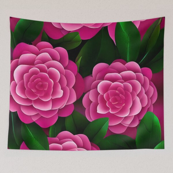Item preview, Pink camellia flower background designed and sold by gramizzia.