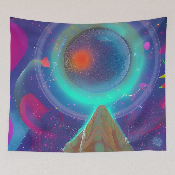 Item preview, Everything will be OK No.3 - Astral Cosmic AI Illustration designed and sold by Recall-Design.