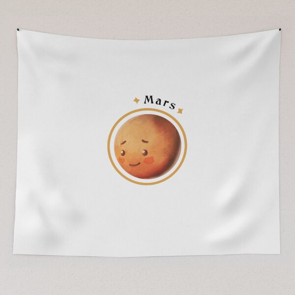 Item preview, Mars Planet of Solar System to Pack little cute kawaii - learn astronomy gift designed and sold by celestevolta.