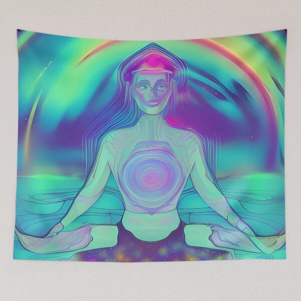 Item preview, Everything will be OK No.4 - Astral Cosmic AI Illustration designed and sold by Recall-Design.
