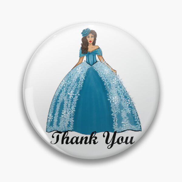 Artikelvorschau, Blaugrünes Quinceañera-Kleid Modeillustration - One Big Teal Rose - Sweet 15 entworfen und verkauft von SMillustrations.
