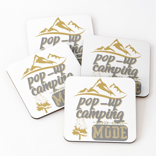 Item preview, pop-up camping mode, forest river sun inside tree pine designed and sold by movie-popcorn.