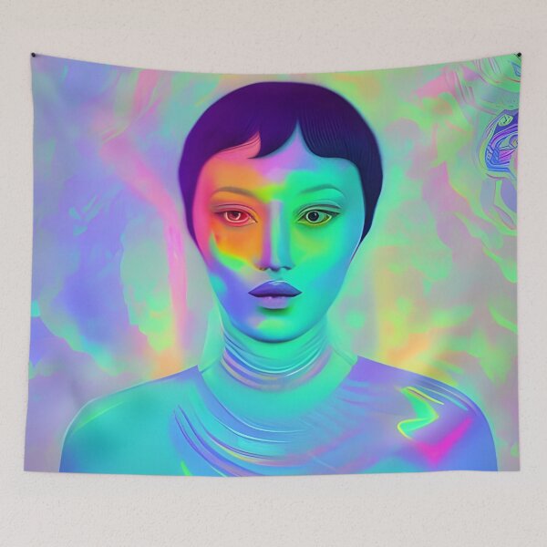 Item preview, Everything will be OK No.6 - Astral Cosmic AI Illustration designed and sold by Recall-Design.