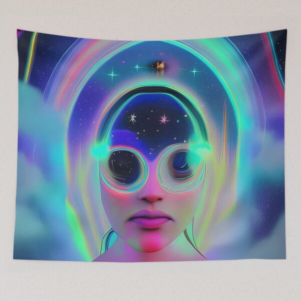 Item preview, Everything will be OK No.7 - Astral Cosmic AI Illustration designed and sold by Recall-Design.