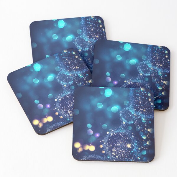 Item preview, Dark blue bokeh exploding bubbles underwater designed and sold by RK - Shop.