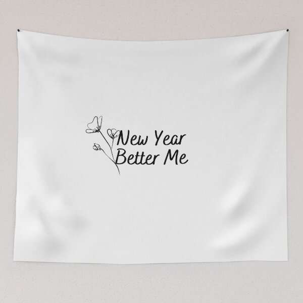 Item preview, New Year Better Me Flower Simple designed and sold by Modernmillenial.