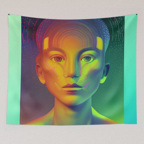 Item preview, Everything will be OK No.9 - Astral Cosmic AI Illustration designed and sold by Recall-Design.