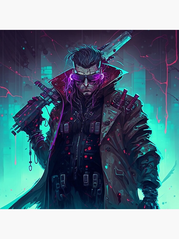 Draw cyberpunk pop art anime characters by Jeffreyzico