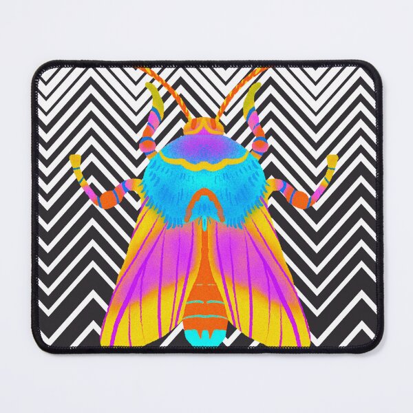 Item preview, Psychedelic Rosy Maple Moth designed and sold by tmbaker.