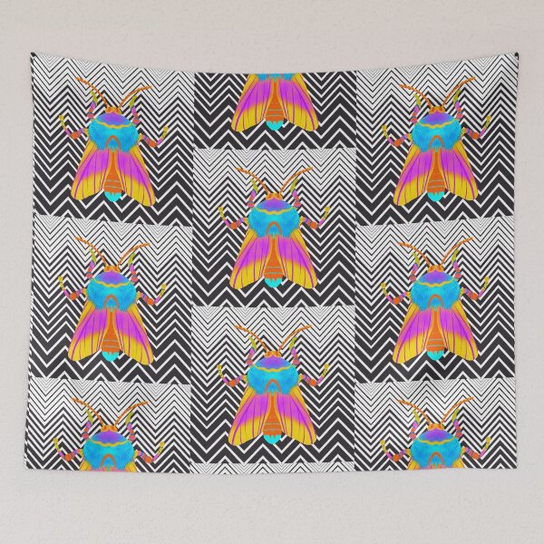 Item preview, Psychedelic Rosy Maple Moth  designed and sold by tmbaker.
