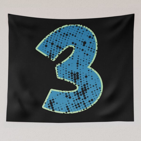 Item preview,  Blue Number Shine-three designed and sold by TVstuff.
