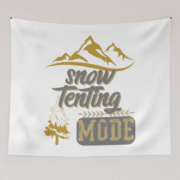 Item preview, snow tenting mode, forest river sun inside tree pine designed and sold by movie-popcorn.