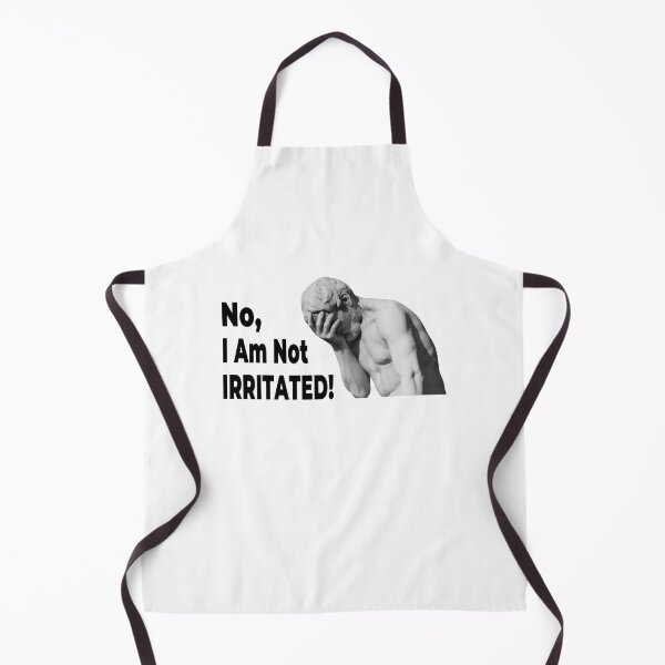 Item preview, No, I Am Not Irritated! (Funny Viral Quote - Facepalm Meme - Cool Hilarious Saying) designed and sold by SassyClassyMe.