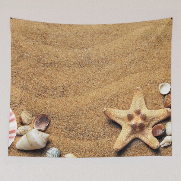 Item preview, shells on sand designed and sold by mottyshop.