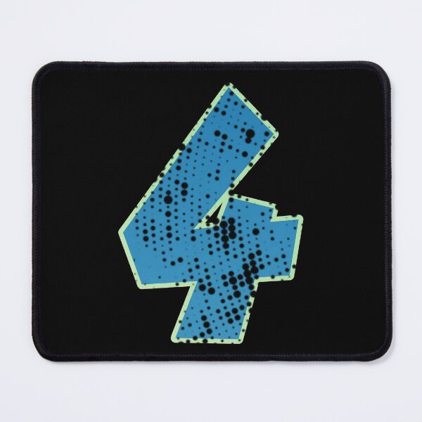Item preview, Blue Number Shine-four designed and sold by TVstuff.