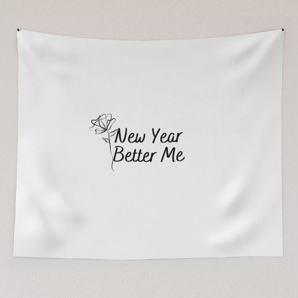 Item preview, New Year Better Me Flower Simple designed and sold by Modernmillenial.