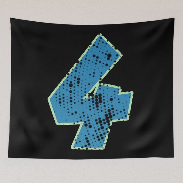 Item preview, Blue Number Shine-four designed and sold by TVstuff.