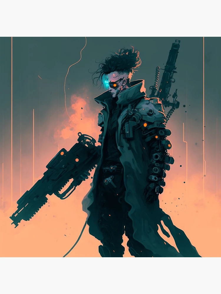 Draw cyberpunk pop art anime characters by Jeffreyzico