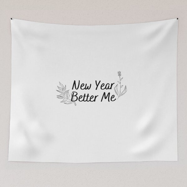 Item preview, New Year Better Me Flower Simple designed and sold by Modernmillenial.