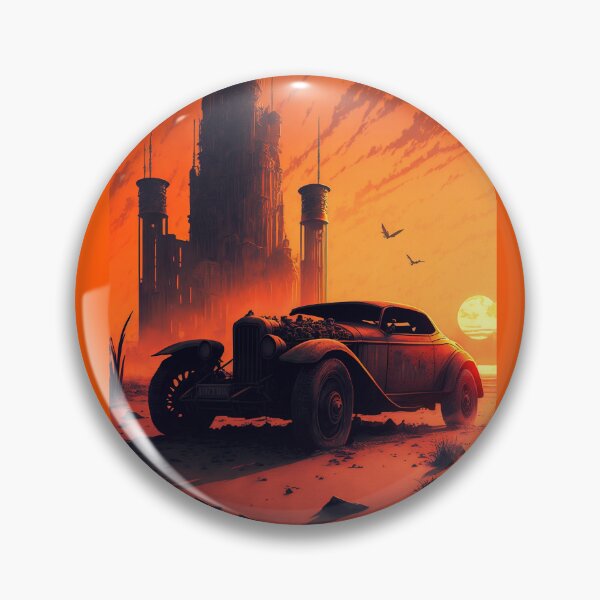 Item preview, Dystopian Sunrise: A Post-Apocalyptic Hot Rod Scene for Fans of Brutalism and American Industry #15 designed and sold by RodZnRoll.