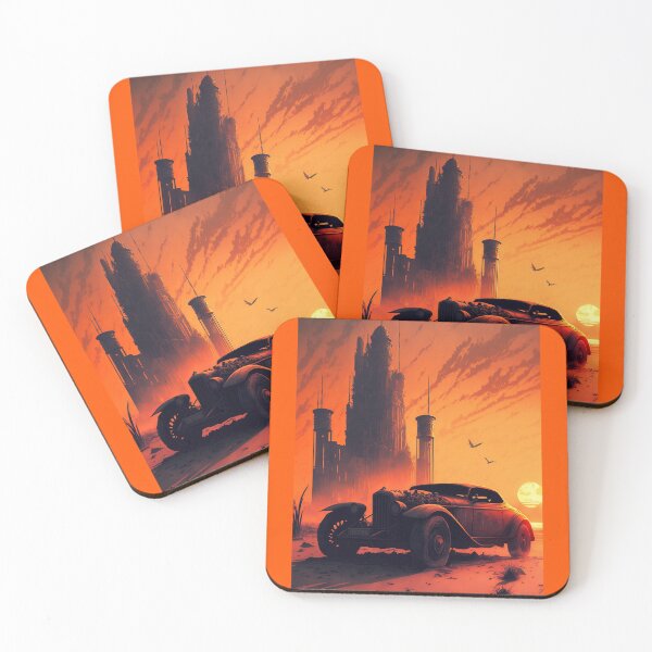 Item preview, Dystopian Sunrise: A Post-Apocalyptic Hot Rod Scene for Fans of Brutalism and American Industry #15 designed and sold by RodZnRoll.